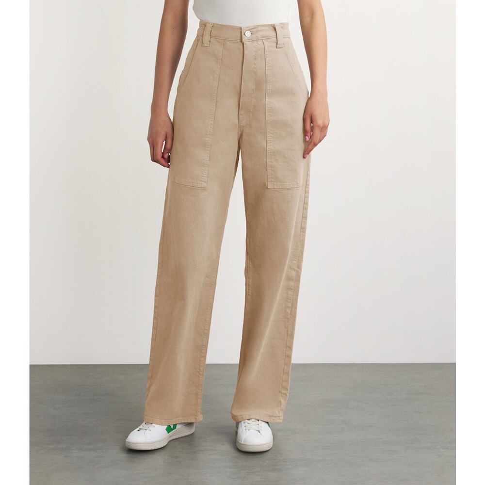 MOTHER Wide Leg Pants in Tan
